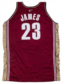 2003-04 LeBron James Rookie Season Game Used Cleveland Cavaliers Road Jersey (Meza LOA) 